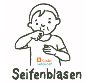 Seifenblasen Kindergebärden Babyzeichensprache NOCH MAL